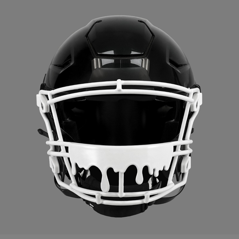 Drip Football Facemask for Riddell SpeedFlex White