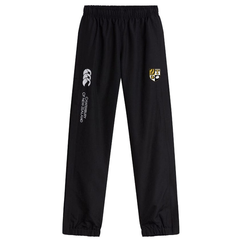Towson University Rugby Cuffed Hem Stadium Pant by Canterbury Y4 Black