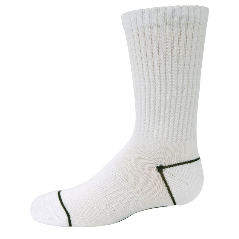 SportsPower Crew Cut Socks – 3 Pack White S