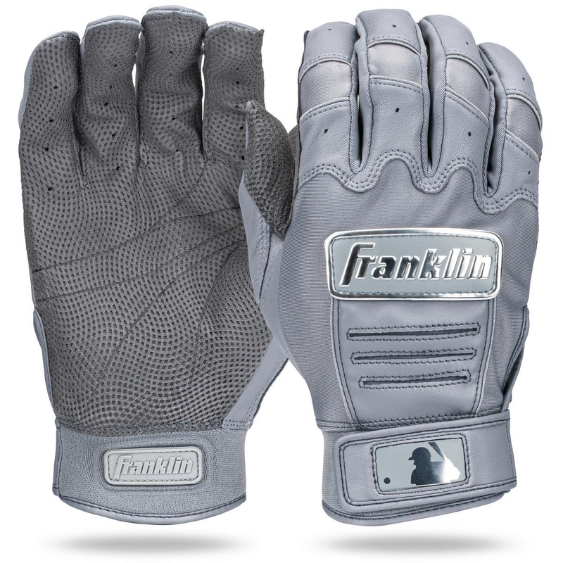 Franklin MLB Chrome CFX Batting Gloves GRAY L