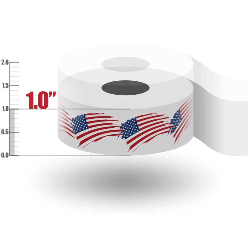 1″ American Flag Tape 5 Rolls