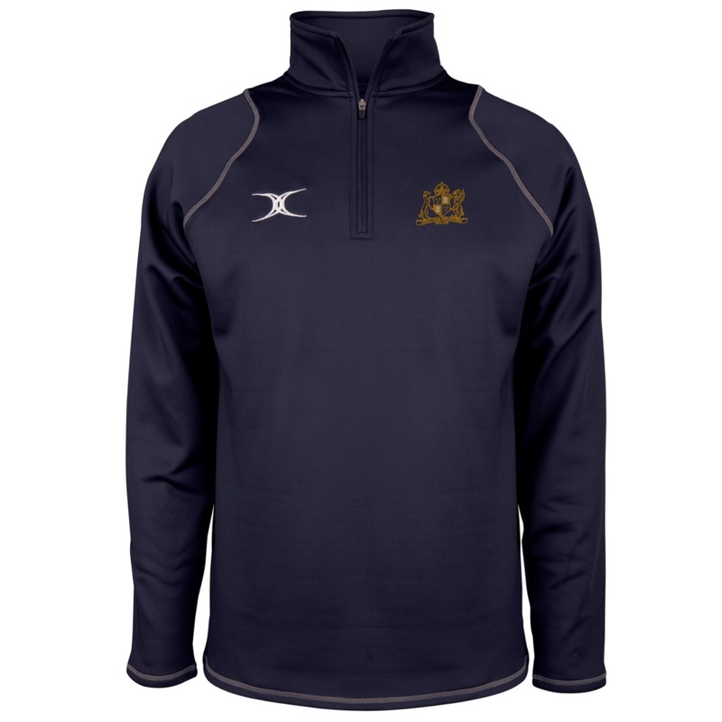 Ipswich School Senior’s Dark Navy Quest Mens 1/4 Zip Fleece Extra Small