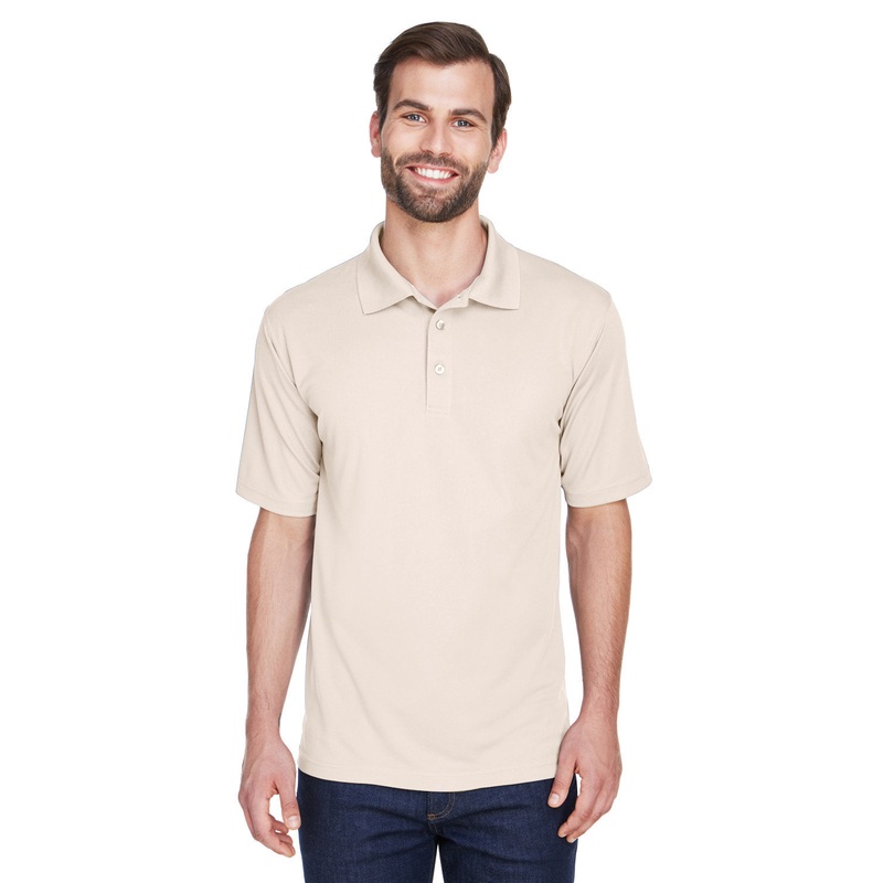 UltraClub Men’s Cool & Dry MeshPiqu Polo PACIFIC BLUE S