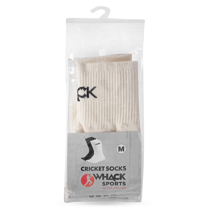 WHACK Coolmax Cricket Socks – Junior – Cream Junior