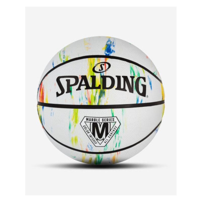 Spalding Marble Series Multi-Color Outdoor Basketball Box Inflate 28.5″