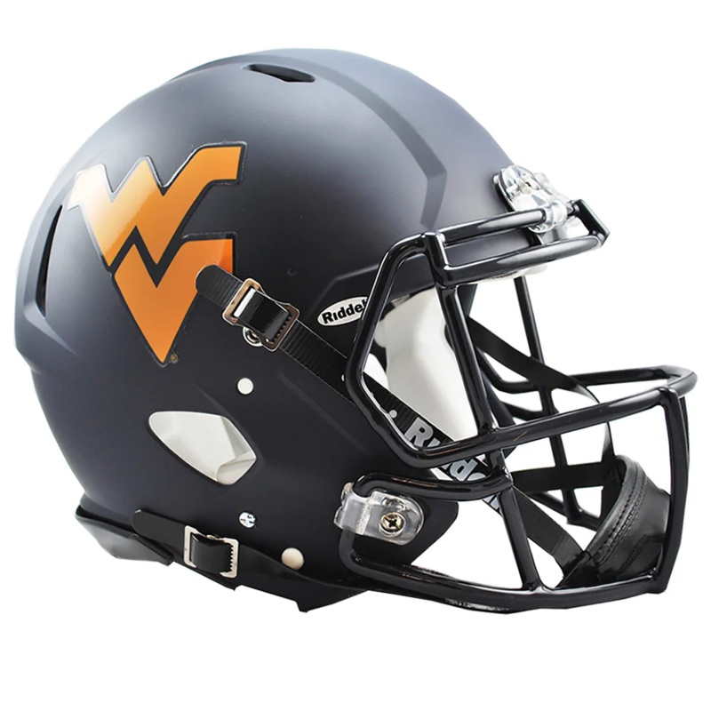 West Virginia Mountaineers Authentic Speed Helmet – Matte Navy
