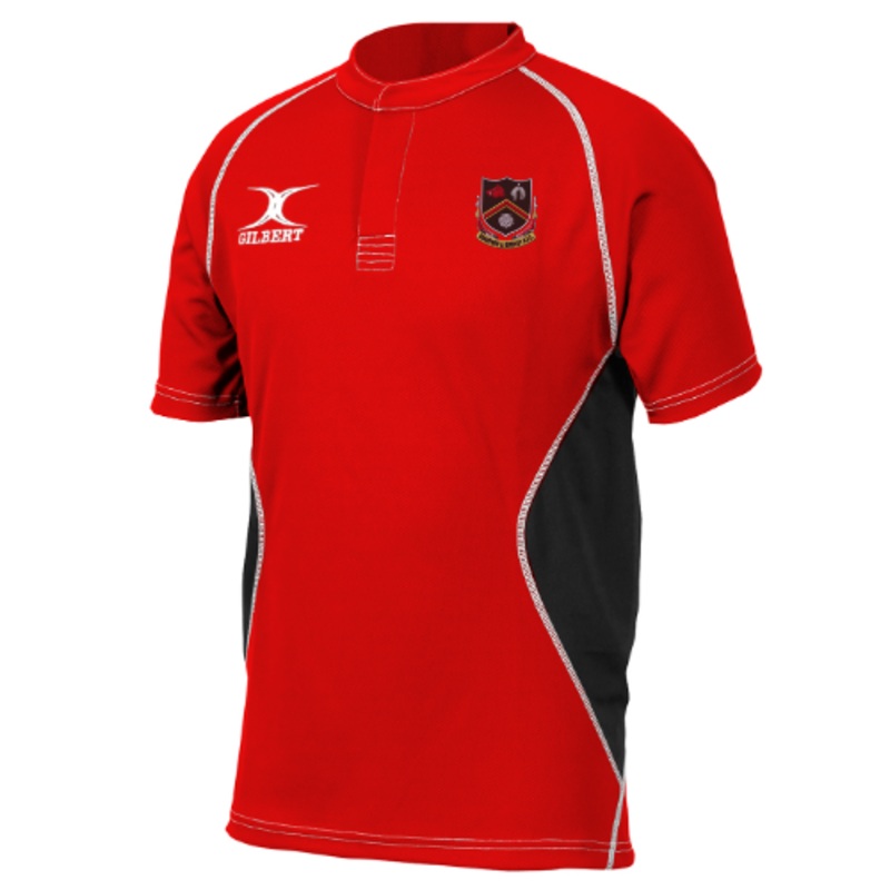 Bradford & Bingley RFC Child’s Red / Black Xact V2 Shirt 5 – 6 Yrs