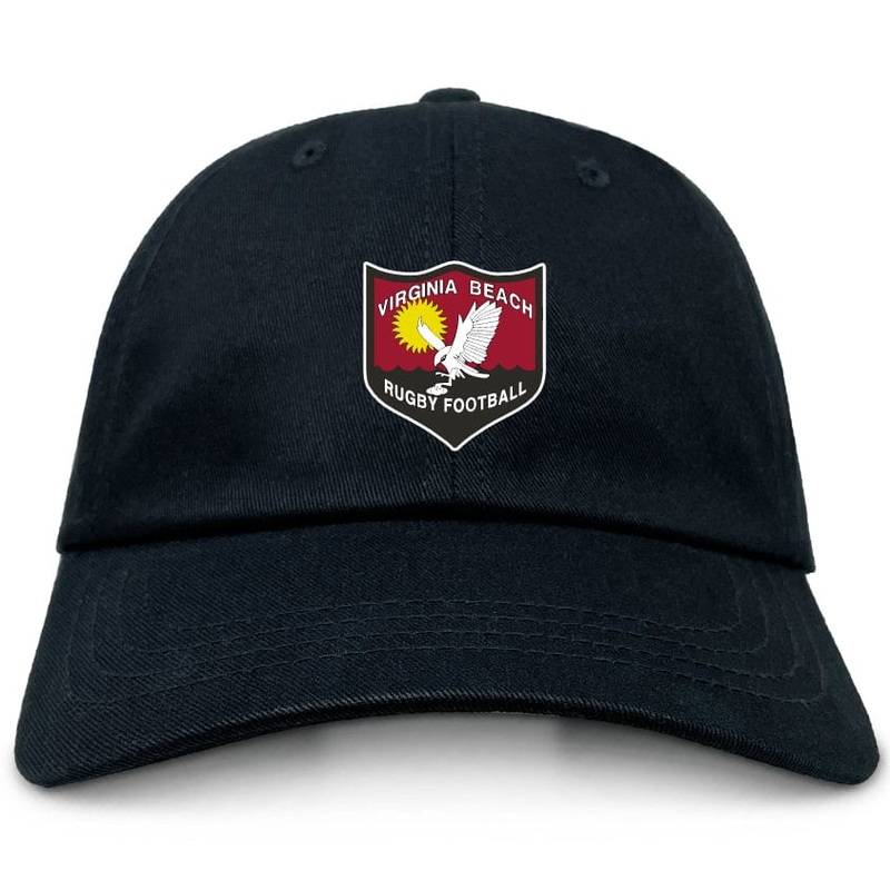 Virginia Beach RFC Adult Low-Profile Cotton Twill Dad Cap OS Black
