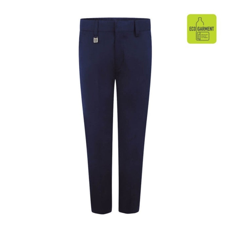 Zeco Boys Standard Fit Trouser (Navy) 3/4 NAVY