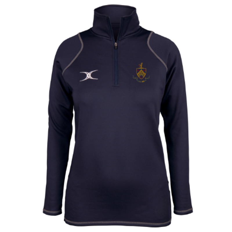 Old Crossleyans RUFC Dark Navy Quest Ladies 1/4 Zip Fleece W 8