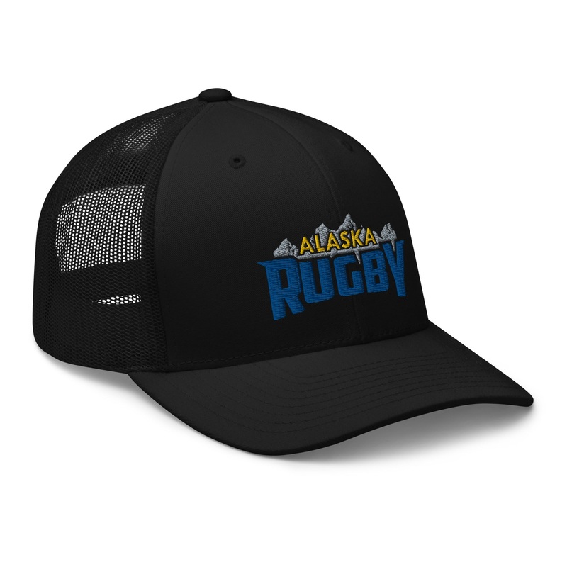 Alaska Rugby Retro Trucker Cap Black