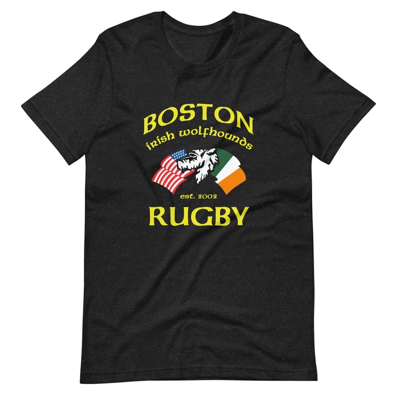 Boston Irish Wolfhounds YRFC Social T-Shirt Black Heather XS