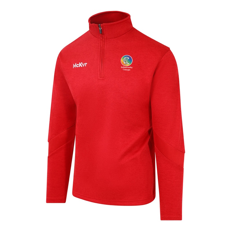McKvr Ballinascarthy Camogie Core 22 1/4 Zip Top – Youth – Red Age 5-6