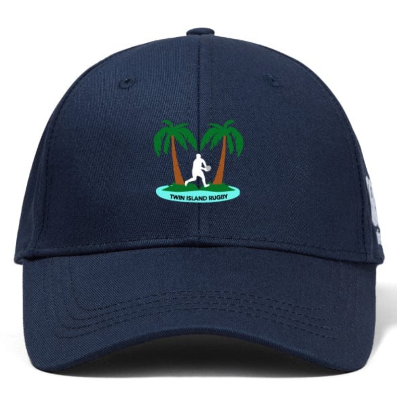 Twin Island Rugby Flexfit Drill Cap by Canterbury OS Black